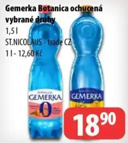 Partner Maloobchodní síť Gemerka Botanica ochucená nabídka