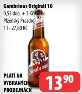 Gambrinus Originál 10
