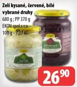 Partner Maloobchodní síť Zelí kysané, červené, bílé nabídka