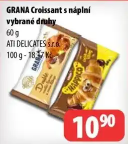 Partner Maloobchodní síť Grana croissant s náplní nabídka