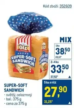 Makro Olz super-soft sandwich nabídka
