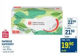Makro Fine Life papírové kapesníky nabídka