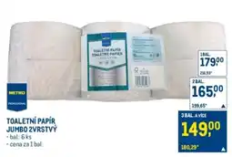 Makro Metro toaletní papír jumbo 2vrstvý nabídka