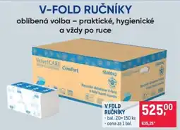 Makro VelvetCARE V-fold ručníky nabídka
