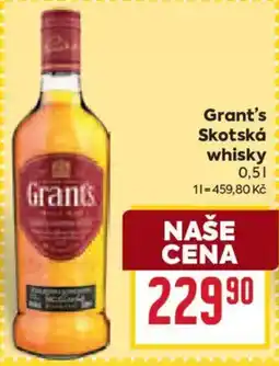 Billa Grant's Skotská whisky nabídka