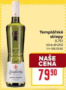 Billa Templářské sklepy nabídka