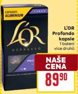 Billa L'OR Profondo kapsle nabídka