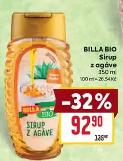 Billa Billabio sirup z agáve nabídka