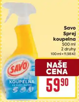 Billa Savo sprej koupelna nabídka