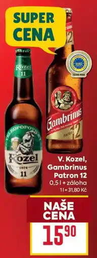 Billa V. Kozel, Gambrinus Patron 12 nabídka