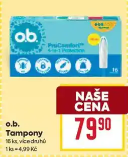 Billa o.b. Tampony nabídka