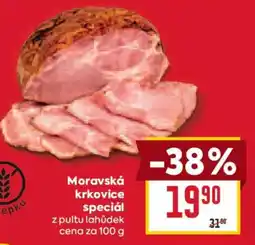 Billa Moravská krkovice speciál nabídka