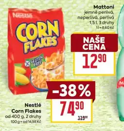 Billa Nestlé Corn Flakes nabídka