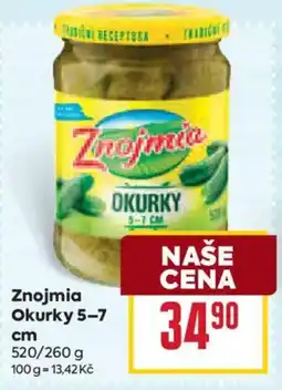 Billa Znojmia Okurky 5-7 cm nabídka