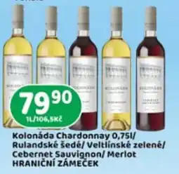 Brněnka Kolonáda Chardonnay Rulandské šedé Veltlínské zelené Cebernet Sauvignon Merlot nabídka