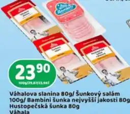Brněnka Váhalova slanina Šunkový salám Bambini šunka Hustopečská šunka nabídka