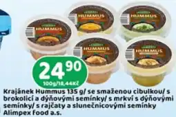 Brněnka Krajánek Hummus nabídka