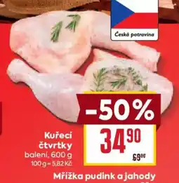 Billa Česká potravina Kuřecí čtvrtky nabídka