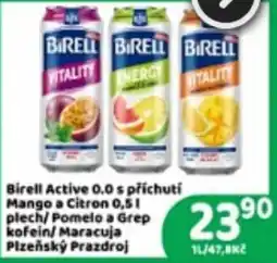 Brněnka Birell Active 0.0 s pěchutí Mango a Citron nabídka