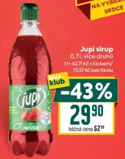 Billa Jupi sirup nabídka