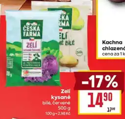 Billa Česká farma zelí kysané bílé, červené nabídka