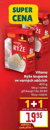 Billa Vitana rýže loupaná ve varných sáčcích nabídka