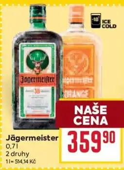 Billa Jägermeister 2 druhy nabídka