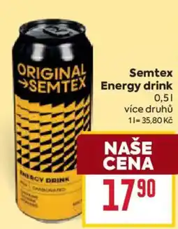 Billa Semtex energy drink nabídka