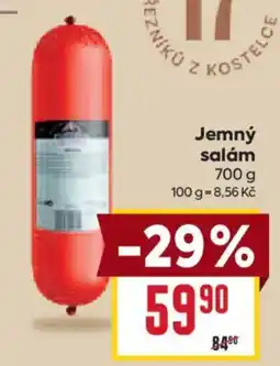 Billa Jemný salám nabídka