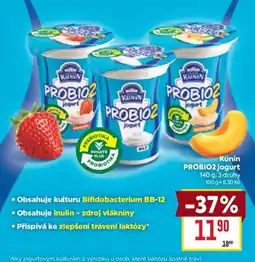 Billa Kunín PROBIO2 jogurt nabídka