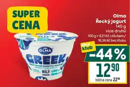 Billa Olma řecký jogurt nabídka