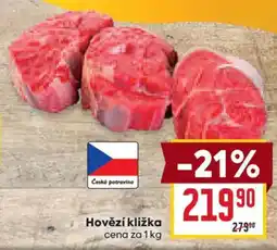 Billa Česká potravina Hovězí kližka nabídka