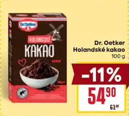 Billa Dr. Oetker holandské kakao nabídka