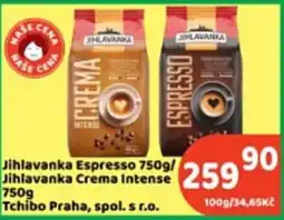 Brněnka Jihlavanka Espresso Crema Intense nabídka