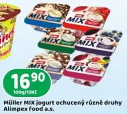 Brněnka Müller MIX jogurt ochucený různé druhy nabídka