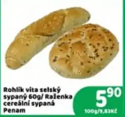 Brněnka Penam rohlík vita selský sypaný nabídka