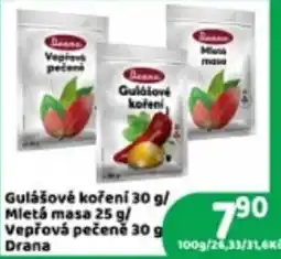 Brněnka Drana gulášové koření nabídka