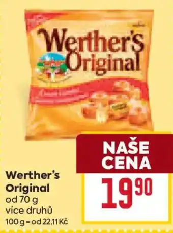 Billa Werther's Original nabídka