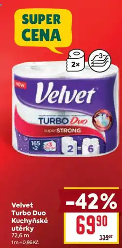 Billa Velvet Turbo Duo kuchyňské utěrky nabídka