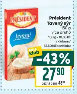 Billa President tavený sýr nabídka