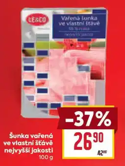 Billa Le&Co šunka vařená ve vlastní šťávě nabídka