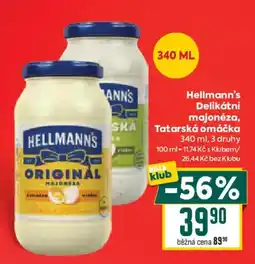 Billa Hellmann's Delikátní majonéza nabídka
