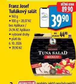 Albert Franz Josef Tuňákový salát nabídka