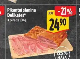Albert Pikantní slanina Delikates nabídka