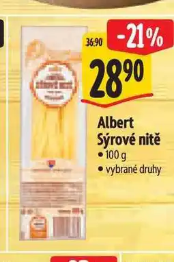 Albert Albert Sýrové nitě nabídka