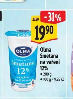 Albert Olma Smetana Smetana na vaření 12% nabídka