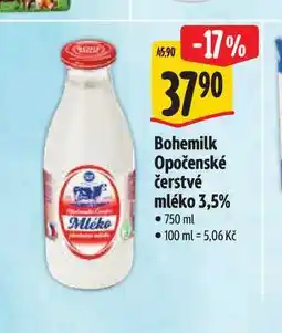 Albert Bohemilk Opočenské čerstvé mléko 3,5% nabídka