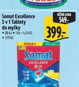 Albert Somat Excellence 3 v 1 Tablety do myčky 88 ks nabídka
