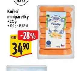Albert Kuřecí minipárečky nabídka