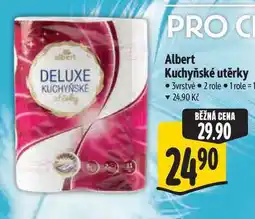 Albert Albert Kuchyňské utěrky 3vrstvé 2 role nabídka